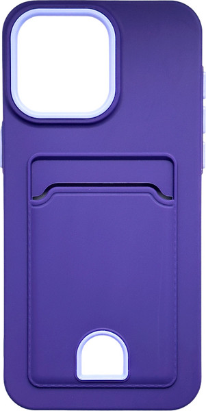 Изображение товара Чехол-накладка Case Matte Card Case для iPhone 14 Pro (фиолетовый матовый)