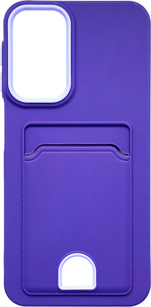 Изображение товара Чехол-накладка Case Matte Card Case для Galaxy A24 (фиолетовый матовый)
