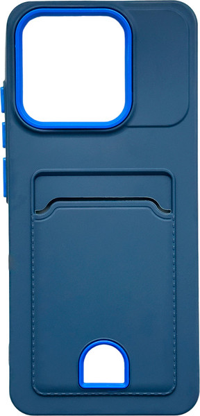 Изображение товара Чехол-накладка Case Matte Card Case для Redmi 12C (синий матовый)
