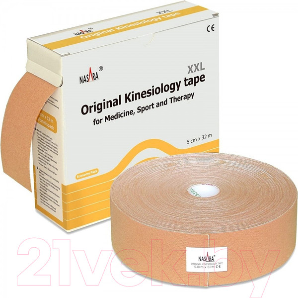 Изображение товара Кинезио тейп Nasara Kinesiology Tape / NR81470 (бежевый)
