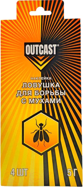 Изображение товара Ловушка для насекомых Outcast Для борьбы с мухами (4x5г)
