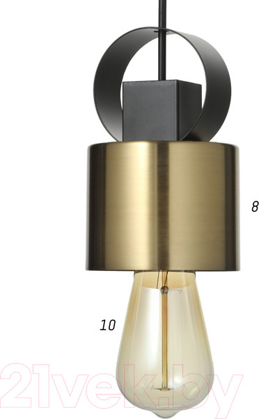 Изображение товара Потолочный светильник BayerLux 7363948 (черно-золотой)