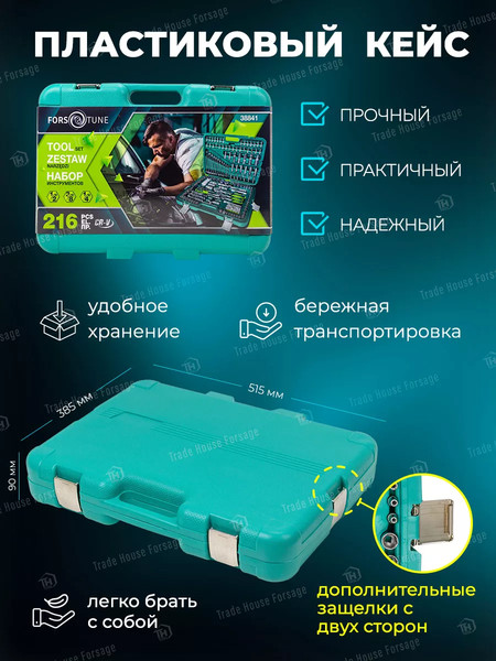 Изображение товара Универсальный набор инструментов FORSandTUNE 38841(58199)