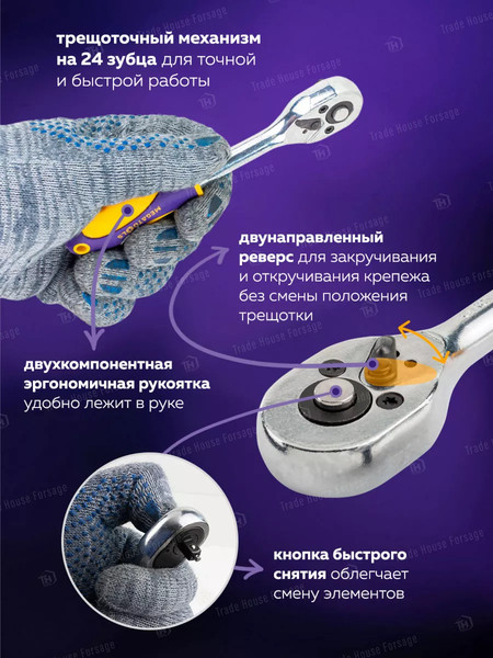 Изображение товара Универсальный набор инструментов Megatools MT-2462-5(57954)