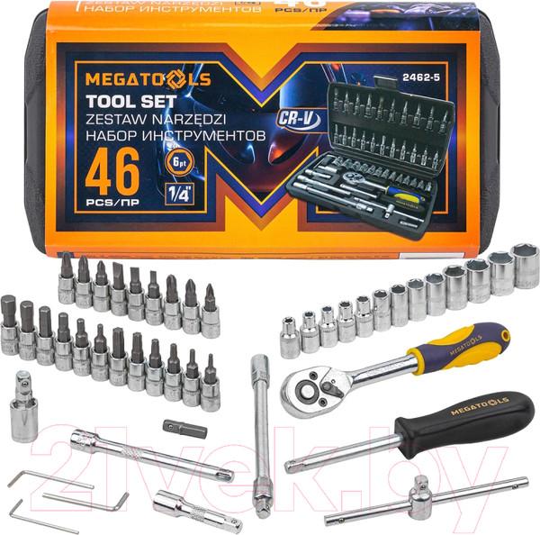 Изображение товара Универсальный набор инструментов Megatools MT-2462-5(57954)