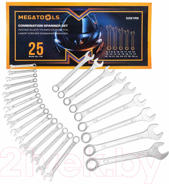 Изображение товара Набор ключей Megatools MT-5261PD