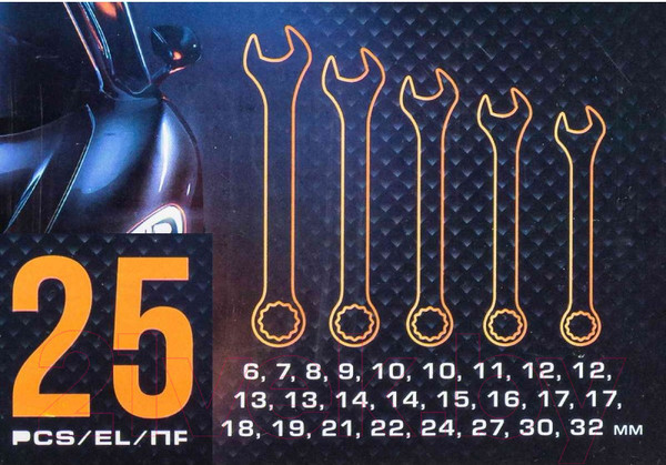 Изображение товара Набор ключей Megatools MT-5261PD