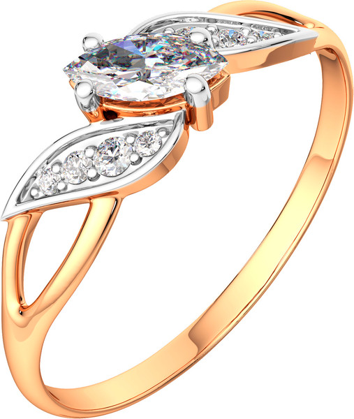 Изображение товара Кольцо из розового золота ZORKA 210060 (р.17, с фианитами)