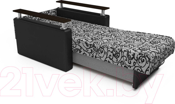 Изображение товара Кресло-кровать Mebel-Ars Шарк (кантри/экокожа черный)