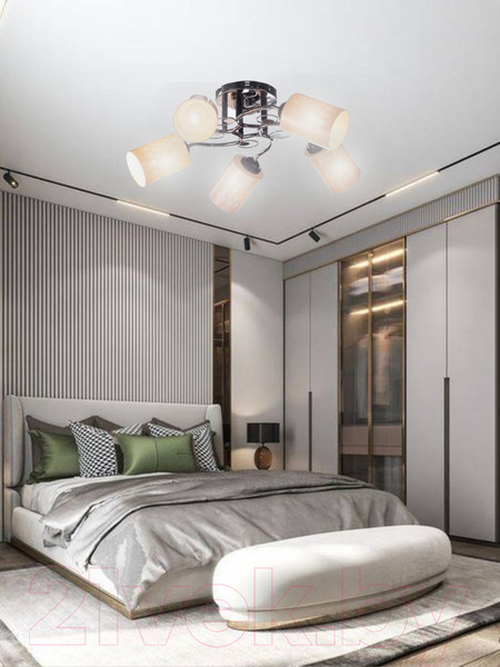 Изображение товара Люстра Aitin-Pro НПБ 02-5x60-101 / 70180/5 (хром/черный)