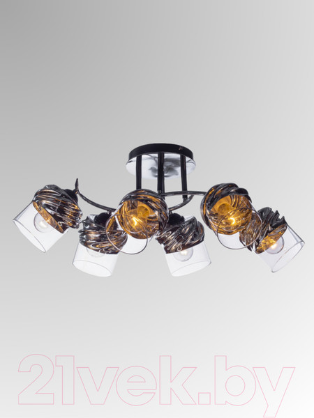 Изображение товара Люстра Aitin-Pro НПБ 02-6x60-101 / 70161/6 (хром/черный)