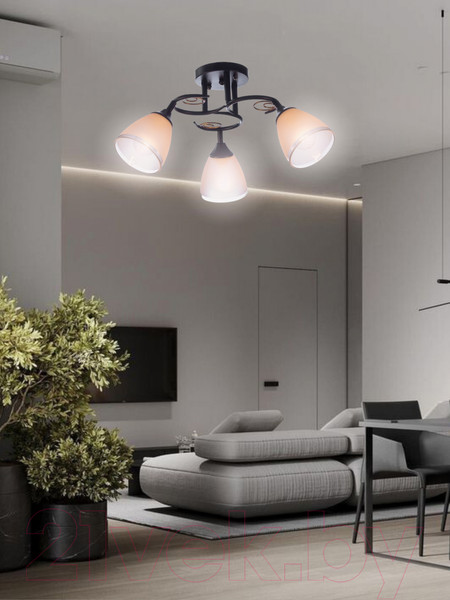 Изображение товара Люстра Aitin-Pro НПБ 02-3x60-101 / 70140/3 (черный)