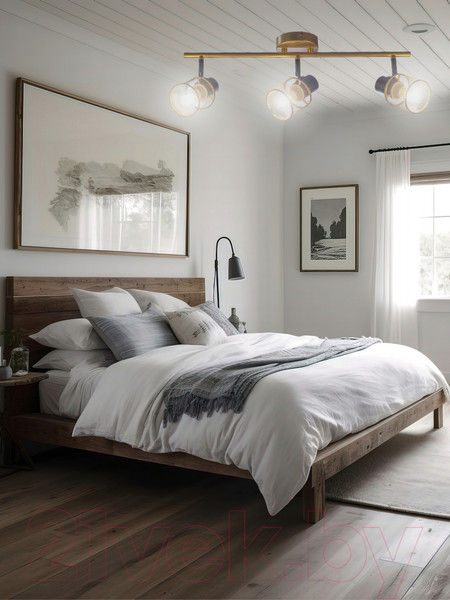 Изображение товара Потолочный светильник Aitin-Pro НПБ 02-3x60-102 / 51988/3 (золото/черный)