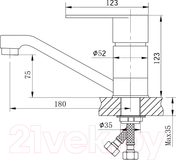 Изображение товара Смеситель Ekko E45802
