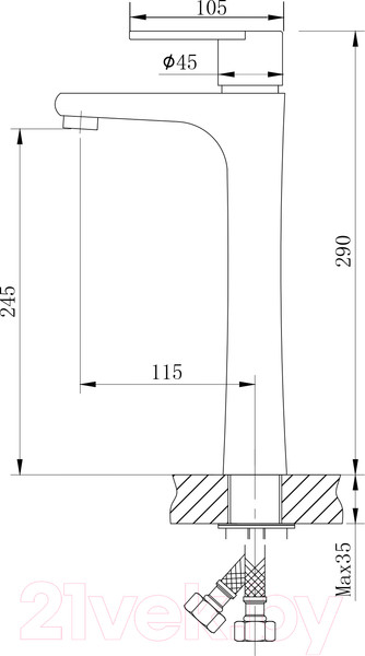 Изображение товара Смеситель Ekko E11802