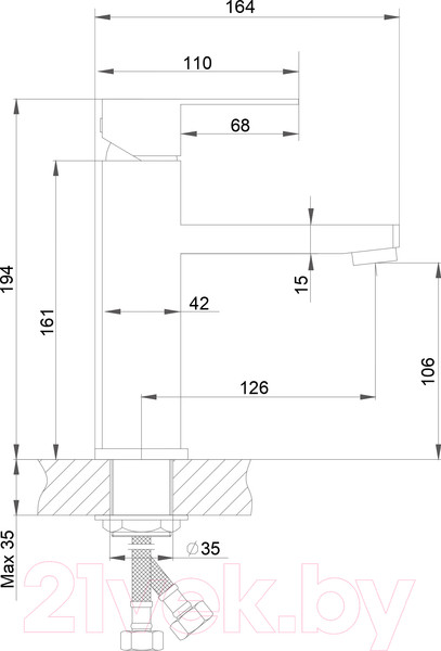 Изображение товара Смеситель Ekko E10803