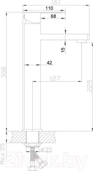Изображение товара Смеситель Ekko E11803-7