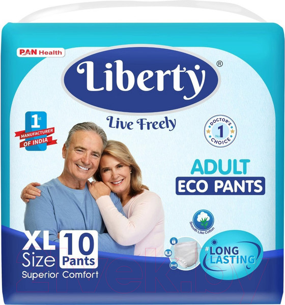 Изображение товара Трусы впитывающие для взрослых LIBERTY Eco Pants XL (10шт)