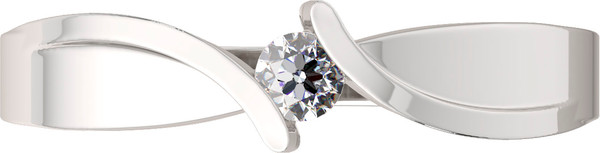 Изображение товара Кольцо из серебра ZORKA 0210041 (р.17, с фианитами)