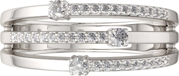 Изображение товара Кольцо из серебра ZORKA 0210091 (р.17, с фианитами)