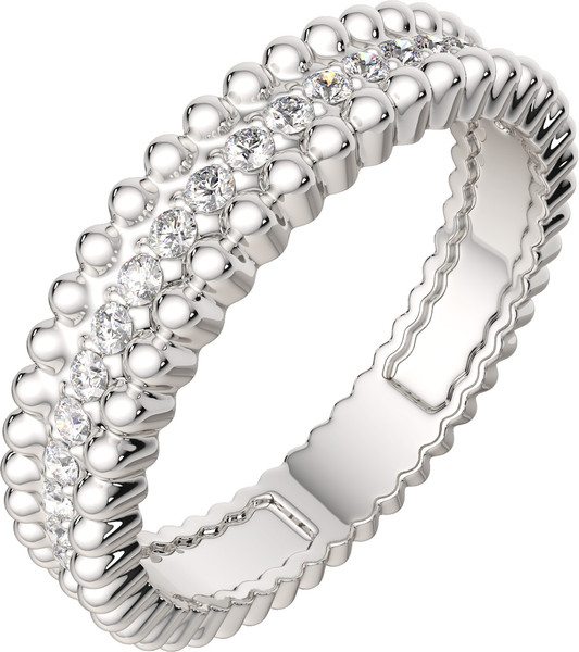 Изображение товара Кольцо из серебра ZORKA 02101012.ZZ (р.17.5, с фианитами)