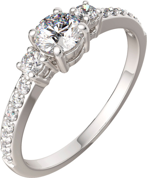 Изображение товара Кольцо из серебра ZORKA 02101023.ZZ (р.17, с фианитами)