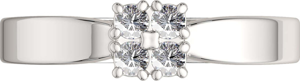 Изображение товара Кольцо из серебра ZORKA 02101124 (р.17, с фианитами)