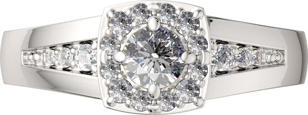 Изображение товара Кольцо из серебра ZORKA 02101128 (р.17, с фианитами)