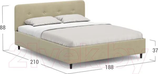 Изображение товара Двуспальная кровать Moon Family 1253 / MF010615