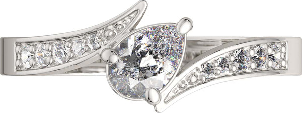 Изображение товара Кольцо из серебра ZORKA 02101212 (р.17, с фианитами)