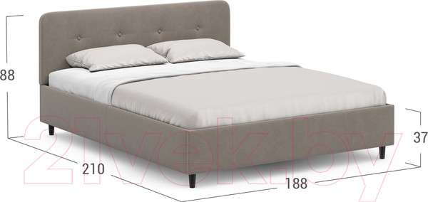 Изображение товара Двуспальная кровать Moon Family 1253 / MF010435