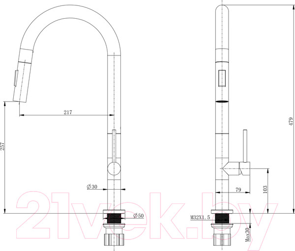 Изображение товара Смеситель Ekko E4712