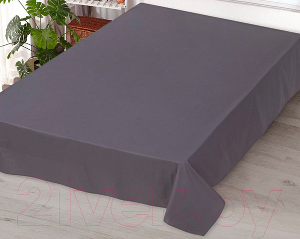 Изображение товара Простыня АртПостель Графит 974 (215x240)