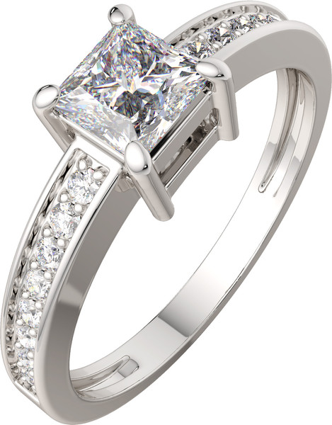 Изображение товара Кольцо из серебра ZORKA 02101272 (р.17, с фианитами)