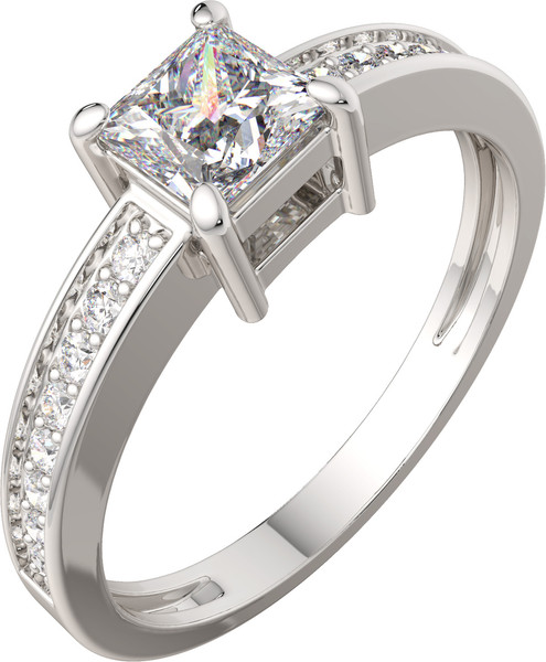 Изображение товара Кольцо из серебра ZORKA 02101272 (р.17, с фианитами)