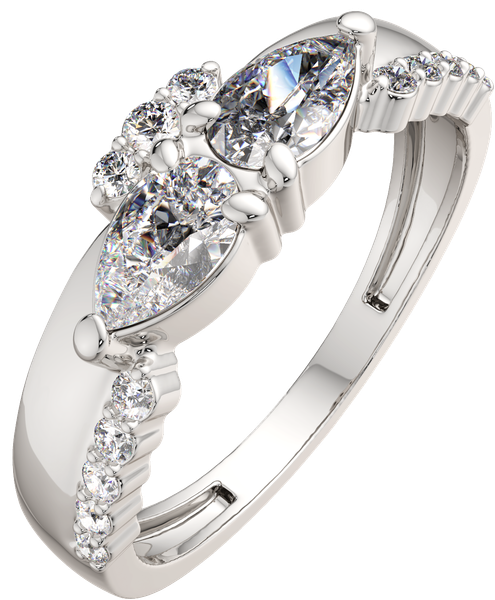 Изображение товара Кольцо из серебра ZORKA 02101276 (р.17, с фианитами)