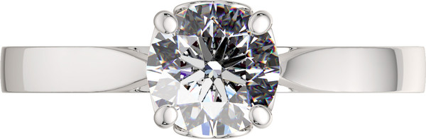 Изображение товара Кольцо из серебра ZORKA 02101307 (р.17.5, с фианитом)