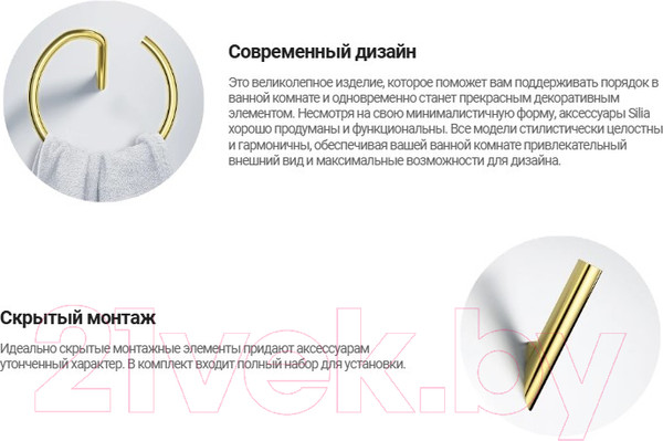 Изображение товара Органайзер для ванной Deante Silla Titanium ADI D511