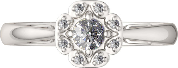 Изображение товара Кольцо из серебра ZORKA 02101360 (р.16.5, с фианитами)