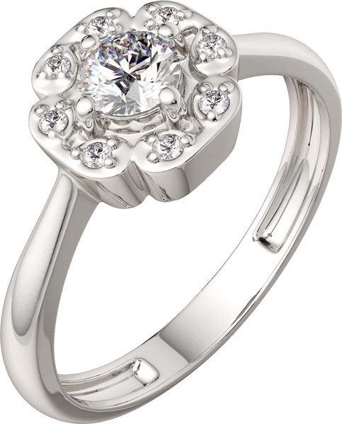 Изображение товара Кольцо из серебра ZORKA 02101360 (р.16.5, с фианитами)