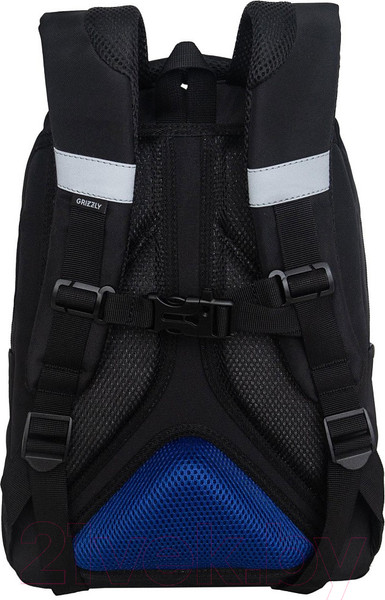 Изображение товара Школьный рюкзак Grizzly RB-452-7 (черный/синий)