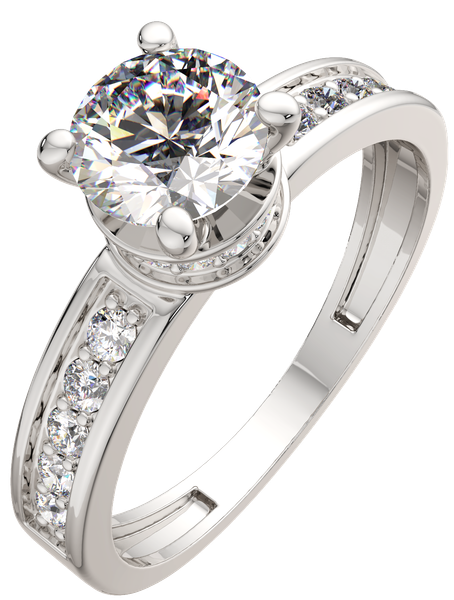 Изображение товара Кольцо из серебра ZORKA 02101389.ZZ (р.17.5, с фианитами)