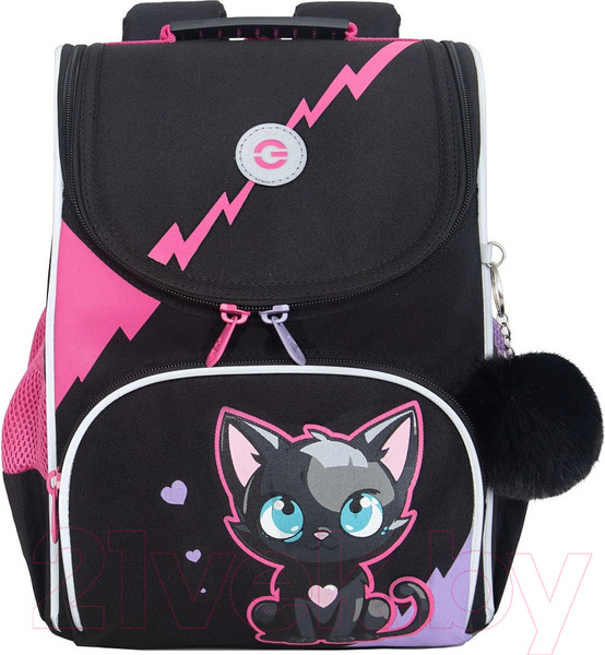 Изображение товара Школьный рюкзак Grizzly RAm-484-5 (розовый/лиловый)