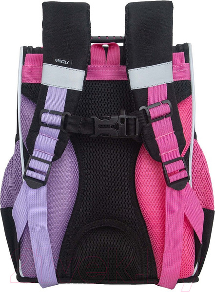 Изображение товара Школьный рюкзак Grizzly RAm-484-5 (розовый/лиловый)