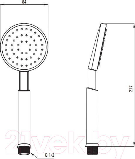 Изображение товара Душевая система со смесителем Deante Temisto Bronzo NAC M9QT