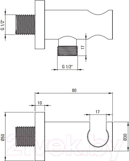 Изображение товара Душевая система со смесителем Deante Temisto Bronzo NAC M9QT