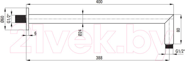 Изображение товара Душевая система со смесителем Deante Temisto Bronzo NAC M9QT