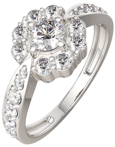 Изображение товара Кольцо из серебра ZORKA 02101406.ZZ (р.17, с фианитами)