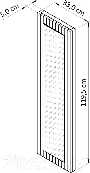 Изображение товара Зеркало Dipriz Piaforte Д.68025.1 (сосна/белый)