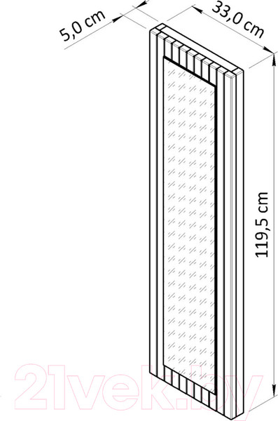 Изображение товара Зеркало Dipriz Piaforte Д.68024.1 (сосна/ореховый)